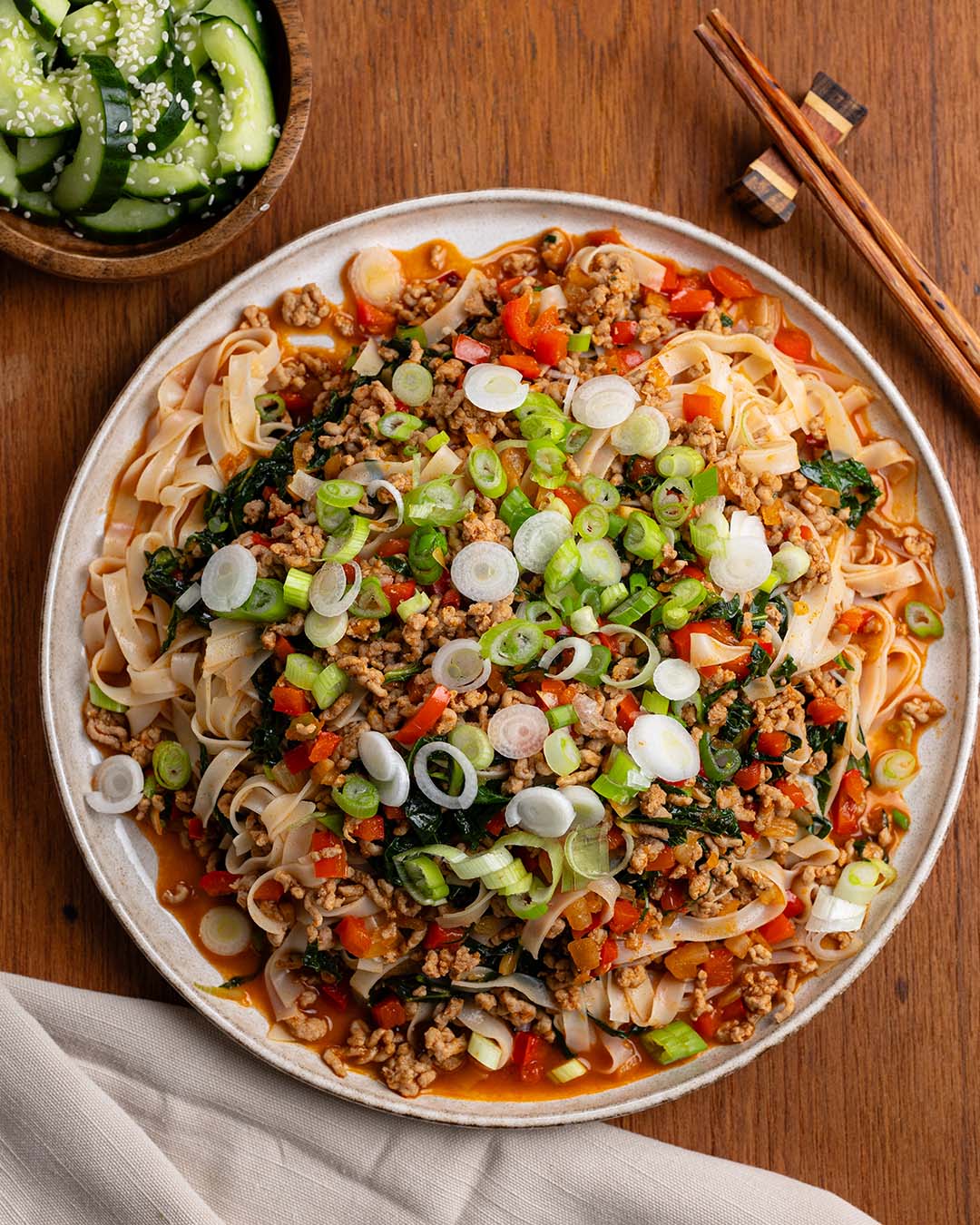 Vibrant dish shot